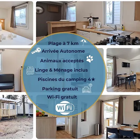 Mobil-home Azur Premium Au Kabana Village 생 힐레르 드 리에