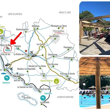 Mobil-home Azur Premium Au Kabana Village 아파트 생 힐레르 드 리에